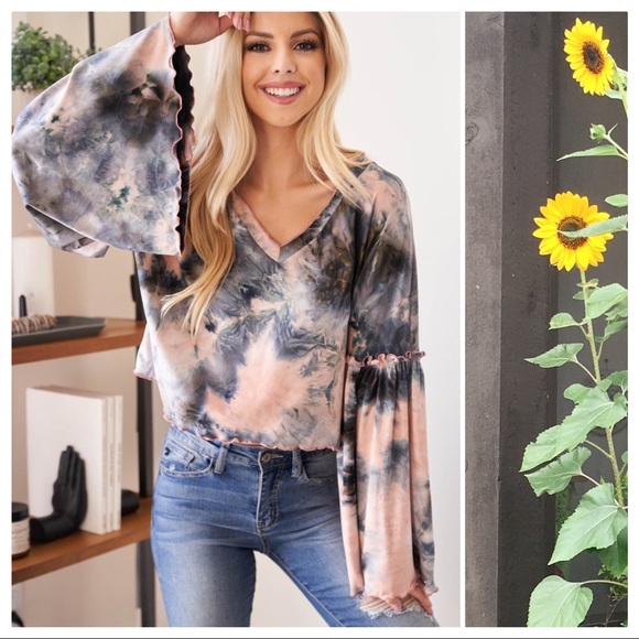 Galaxy Tie Dye Lux Comfort Top - Picture 2 of 15